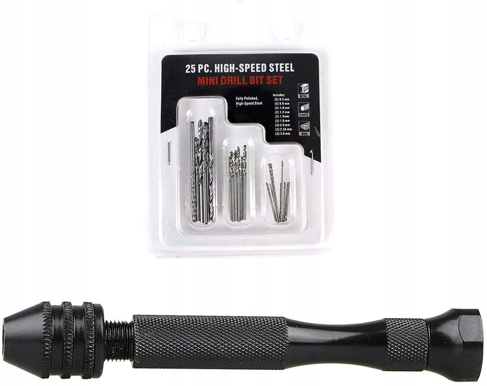 MINI HAND DRILL SOLID MODELING PRECISION DRILL BIT 0,5-3 mm HSS 26