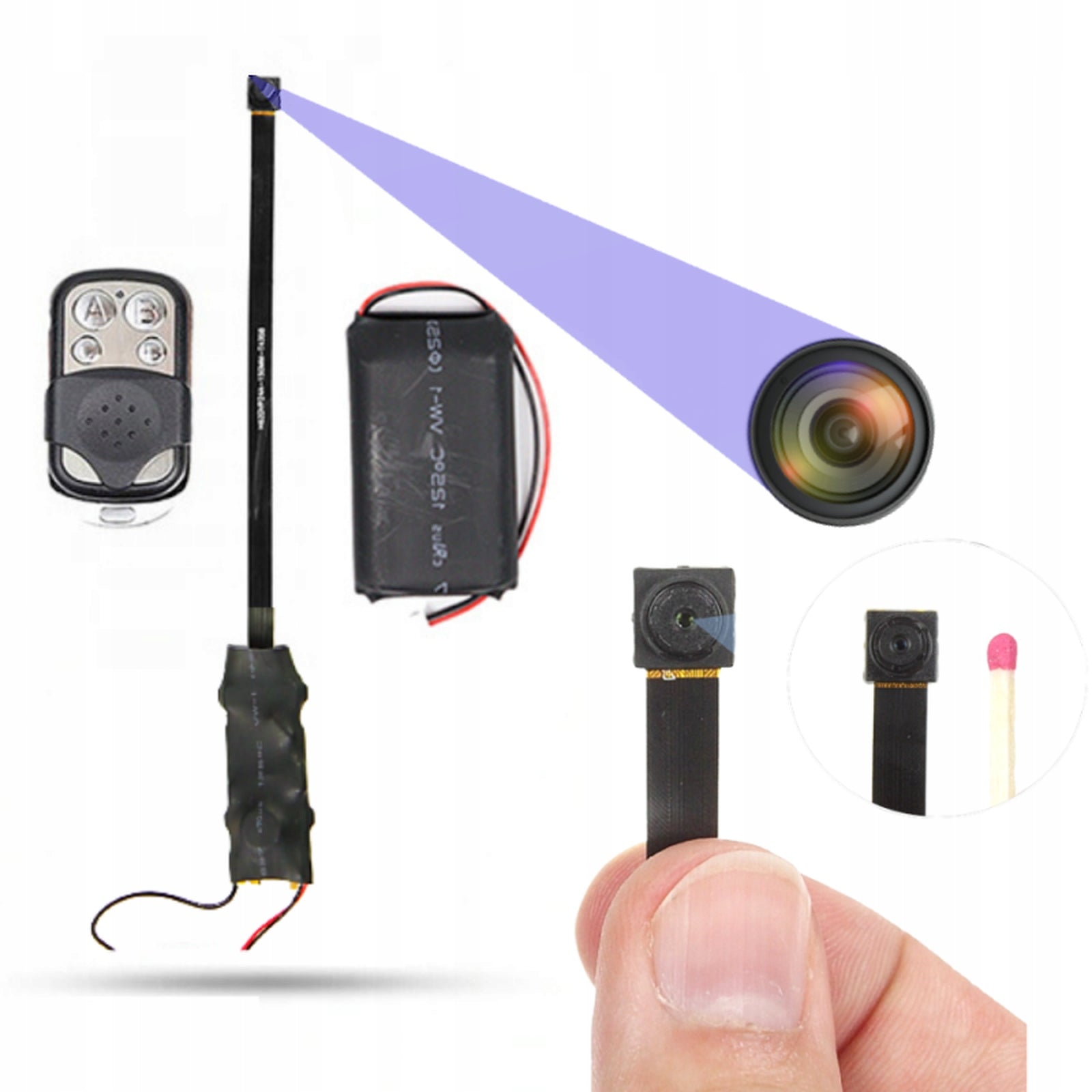MINI HIDDEN SPY CAMERA REMOTE CONTROL DETECTION LONG WORKING TIME S01