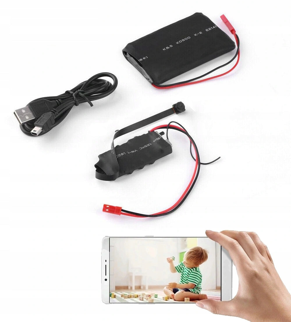 MINI HIDDEN SPY CAMERA WIFI LIVE FULLHD Packaging status original