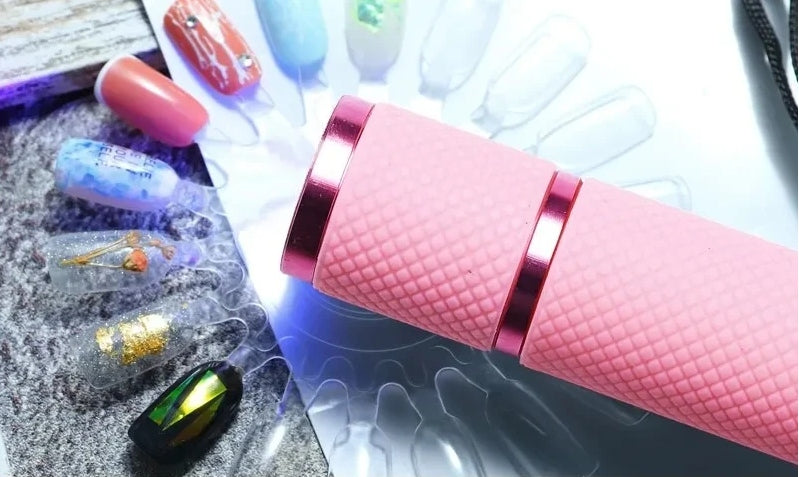 MINI LAMP LED/UV FLASHLIGHT 9W FOR CURING HYBRID PORTABLE PINK Color pink