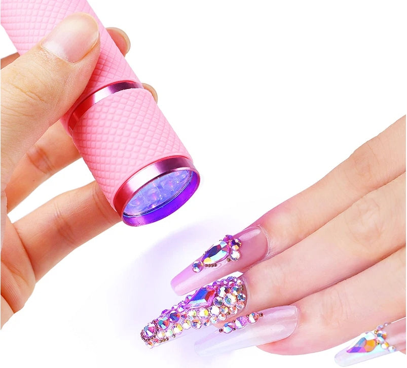 MINI LAMP LED/UV FLASHLIGHT 9W FOR CURING HYBRID PORTABLE PINK