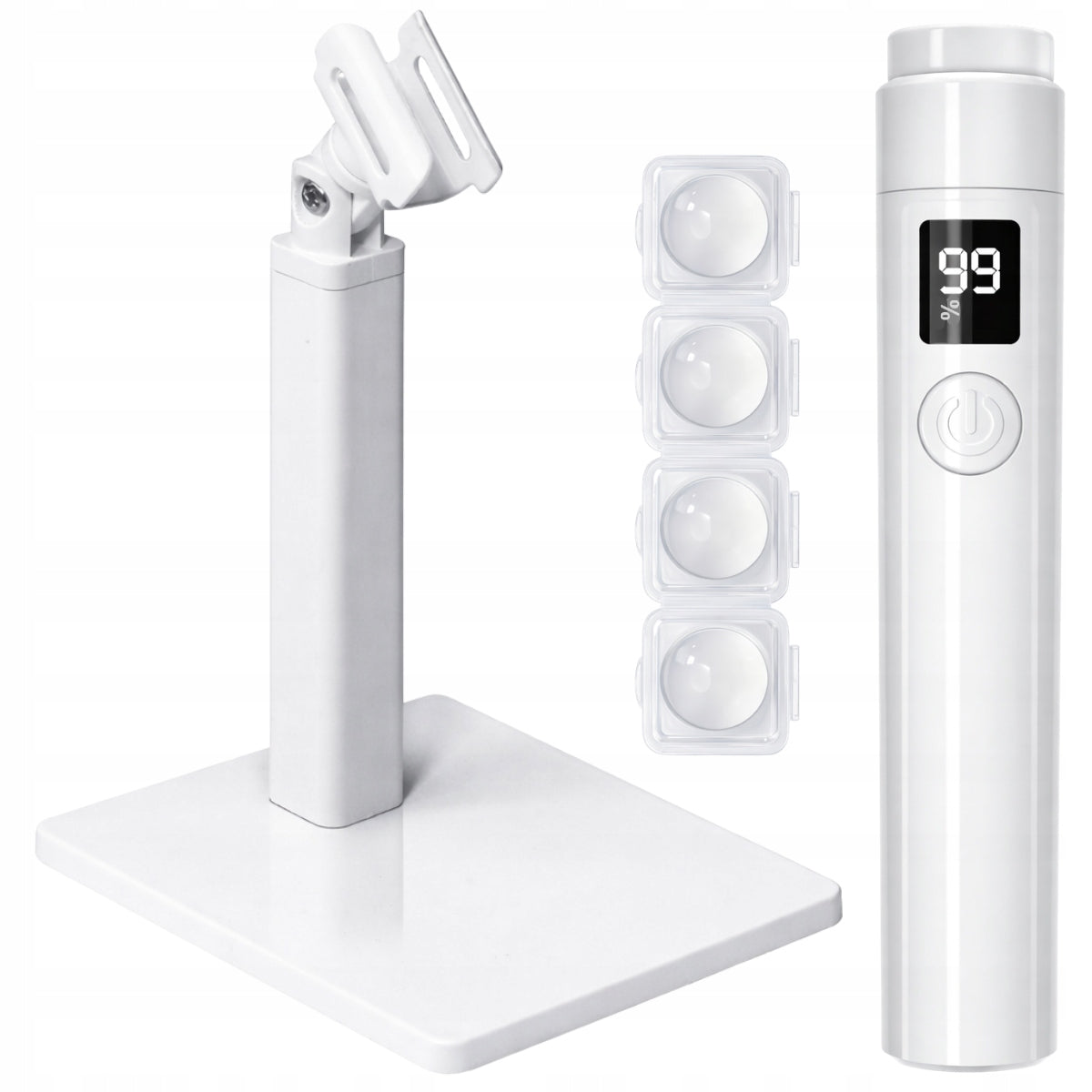 MINI LAMP LED UV NAIL LIGHT WIRELESS + HOLDER STAND Packaging status original