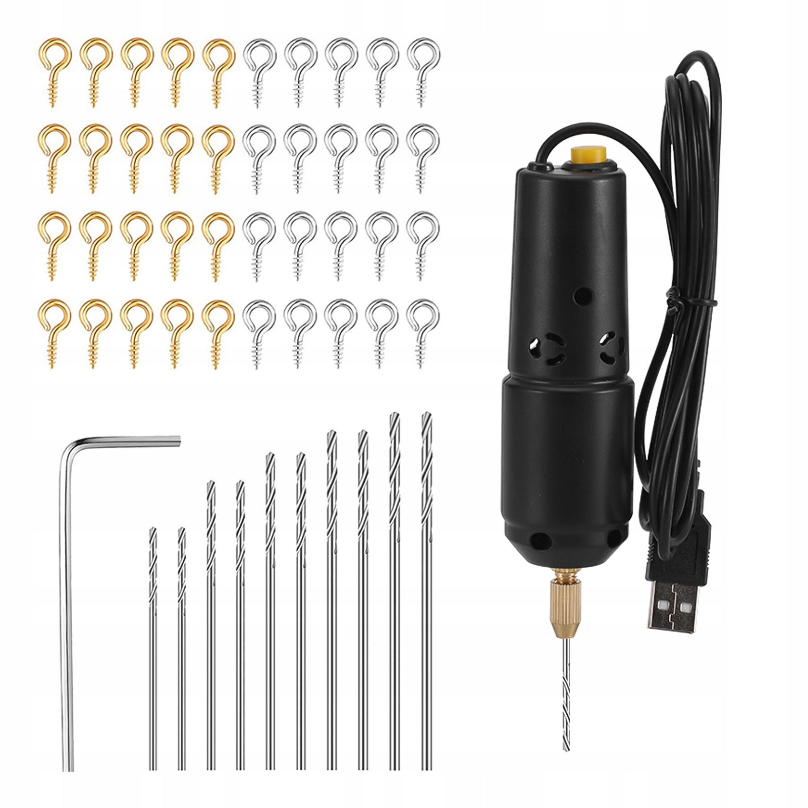 MINI MANUAL ELECTRIC DRILL WITH JEWELRY DRILL BITS SET