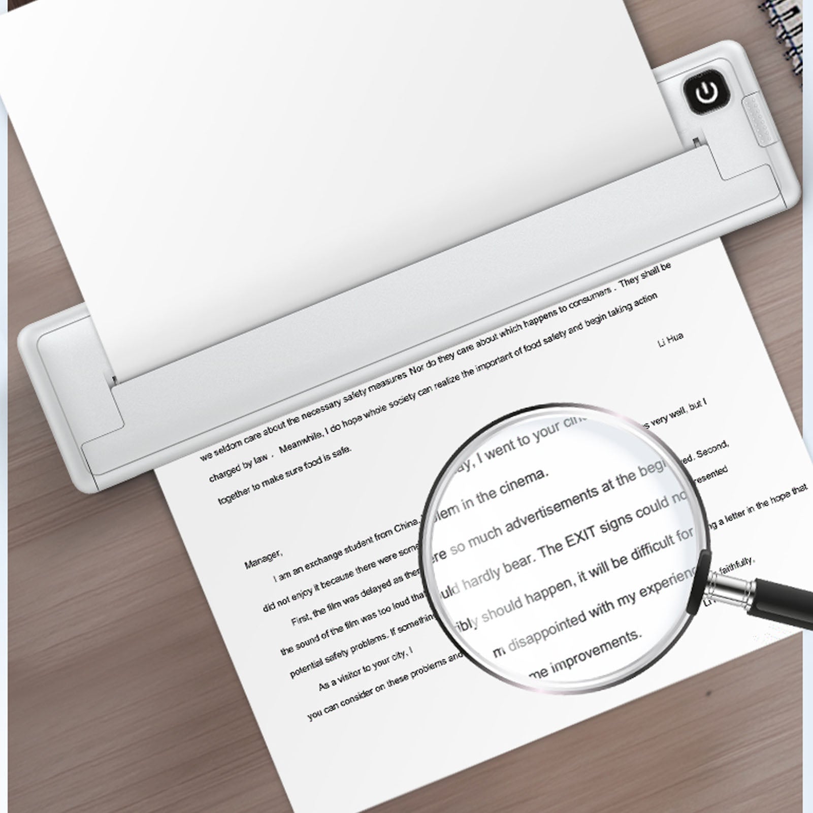 MINI MOBILE THERMAL PRINTER BLUETOOTH A4 Packaging status original