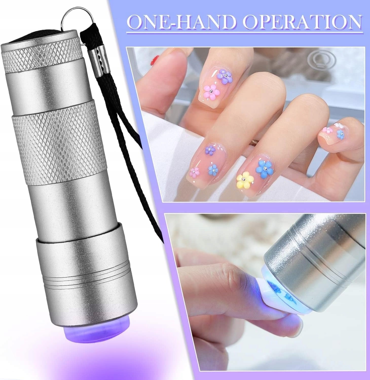 MINI NAIL DRYER LED UV 12 DIODES CURING LAMP Power 5 W