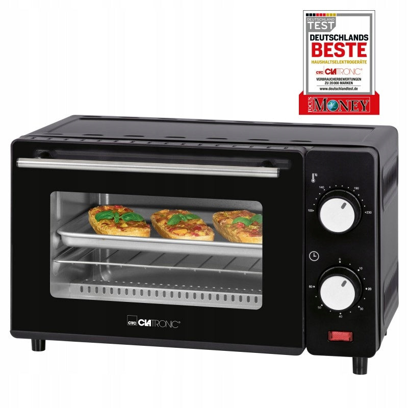 MINI OVEN ELECTRIC TIMER TOASTER GRILL 7L 650W FREESTANDING STRONG Brand Clatronic