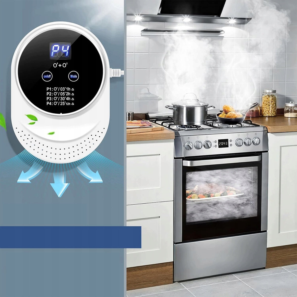MINI OZONE AIR PURIFIER WITH 4 MODES FOR ODORS AND ALLERGENS Brand no brand
