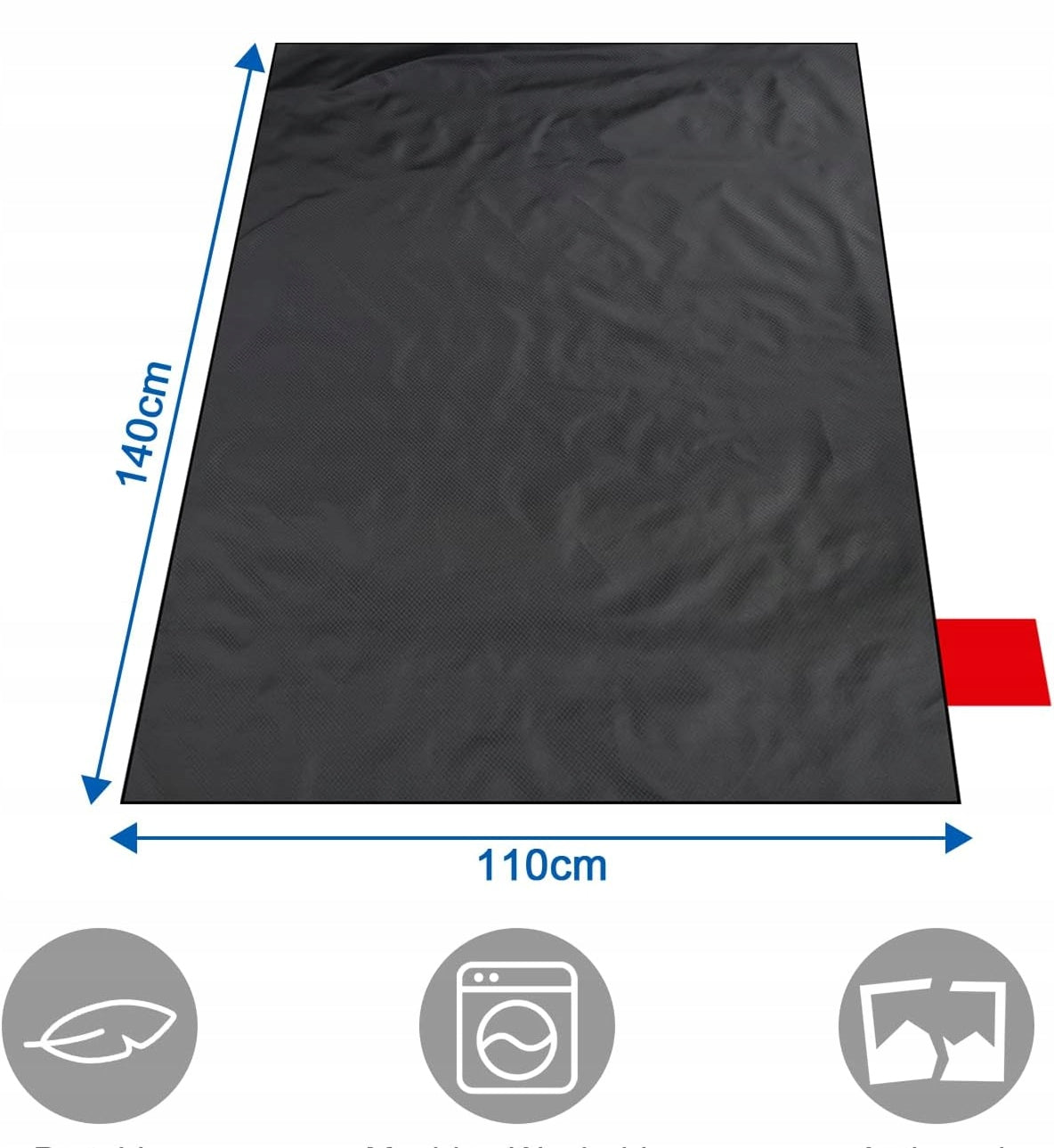 MINI PICNIC BLANKET ULTRALIGHT 110 x 140cm SAND RESISTANT BEACH BLANKET Manufacturer code MINI KOC PIKNIKOWY ULTRALEKKI