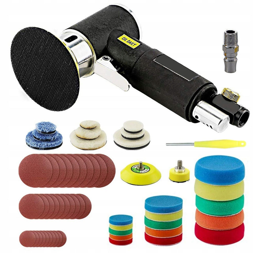 MINI PNEUMATIC POLISHER ECCENTRIC GRINDER 25/50/75MM POLISHER SET Brand no brand