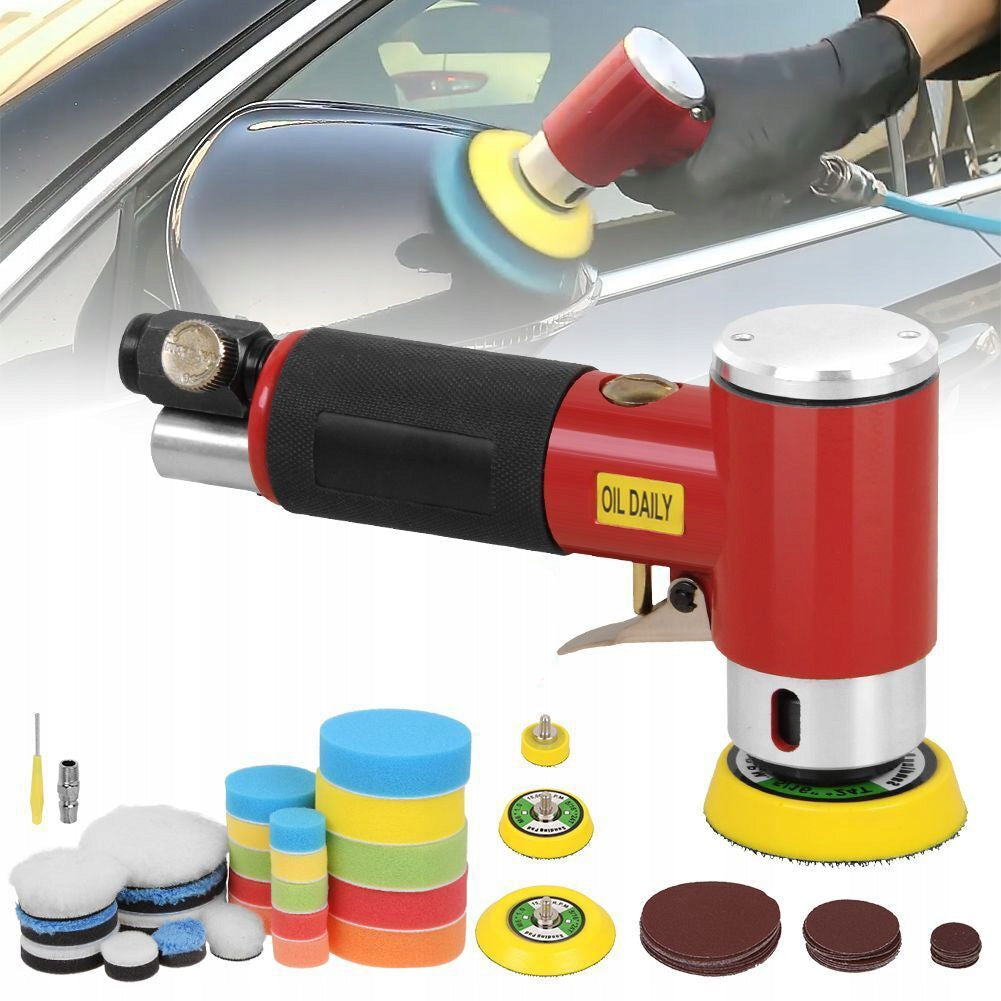 MINI POLISHER 25MM 50MM 75MM ECCENTRIC SPONGE GRINDER SET Power supply pneumatic