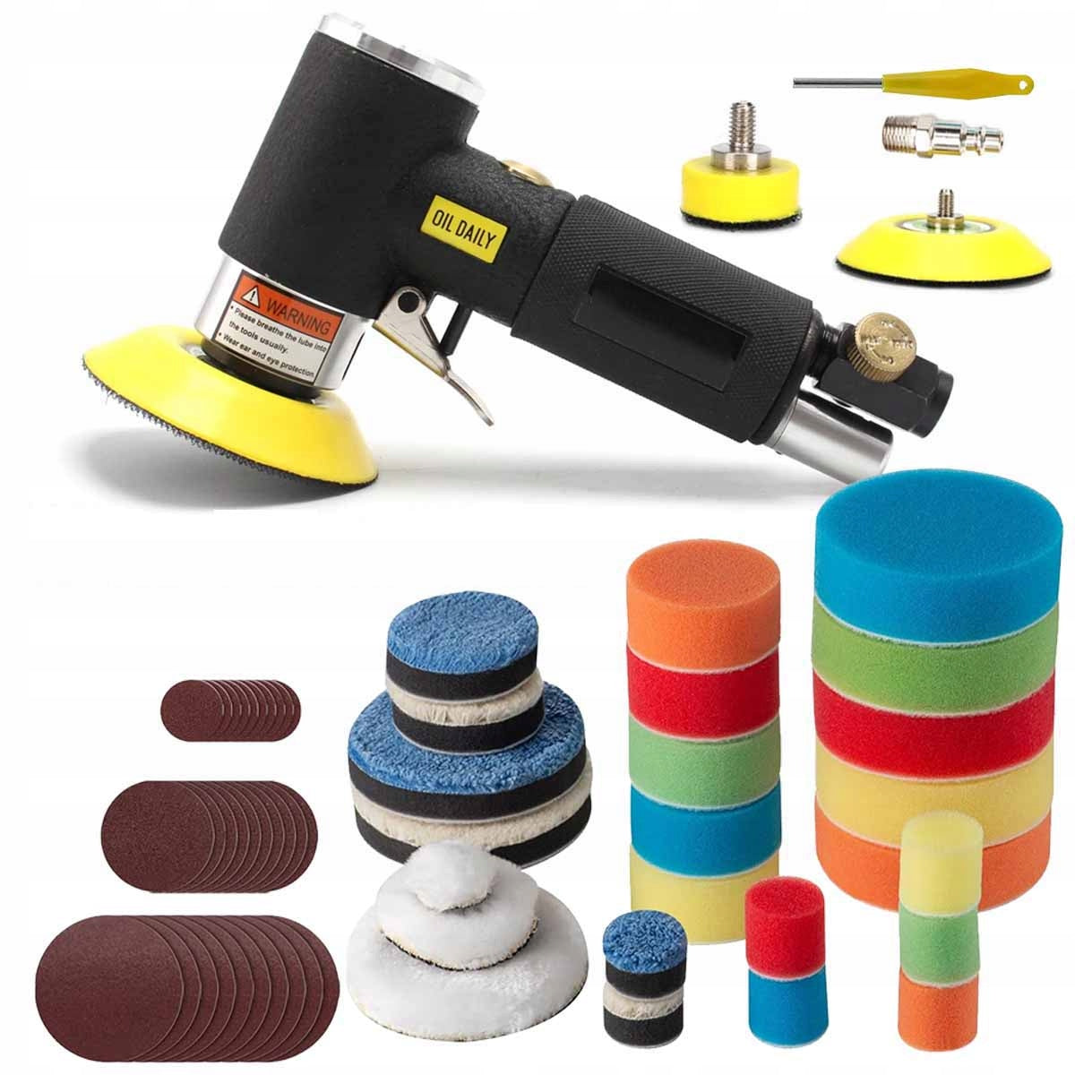 MINI POLISHER 25MM 50MM 75MM ECCENTRIC SPONGE GRINDER SET