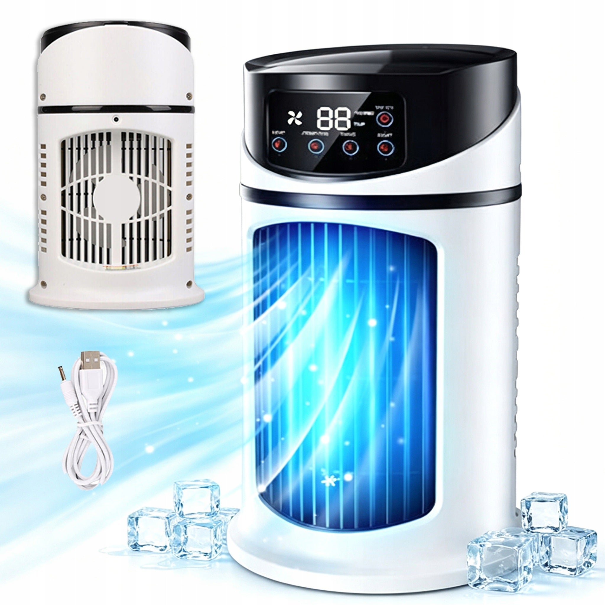 MINI PORTABLE AIR CONDITIONER 300ML FOR OFFICE AND HOME WITH ADJUSTABLE AIR SUPPLY AND