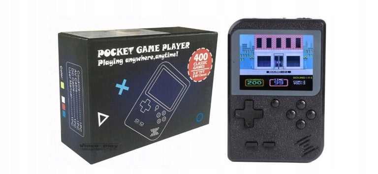 MINI PORTABLE RETRO GAME BOX CONSOLE (400 IN 1) NEW