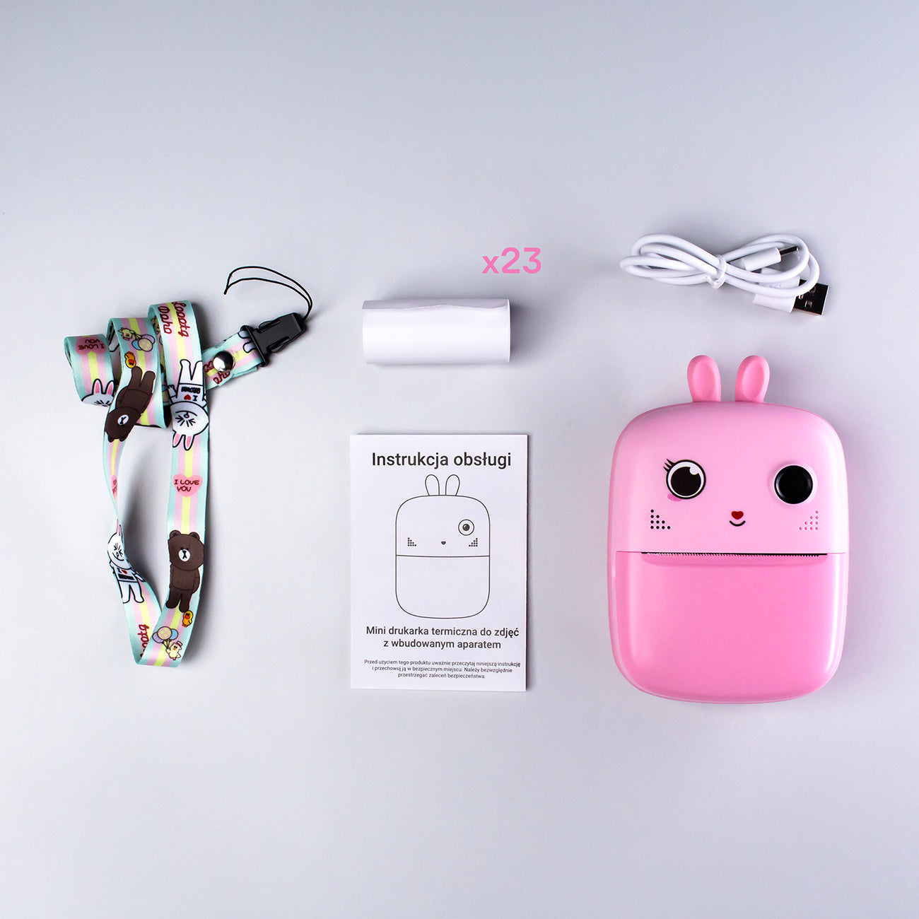 MINI PRINTER WITH CAMERA 48Mpx PHOTO CAMERA FOR KIDS PHONE Packaging status original
