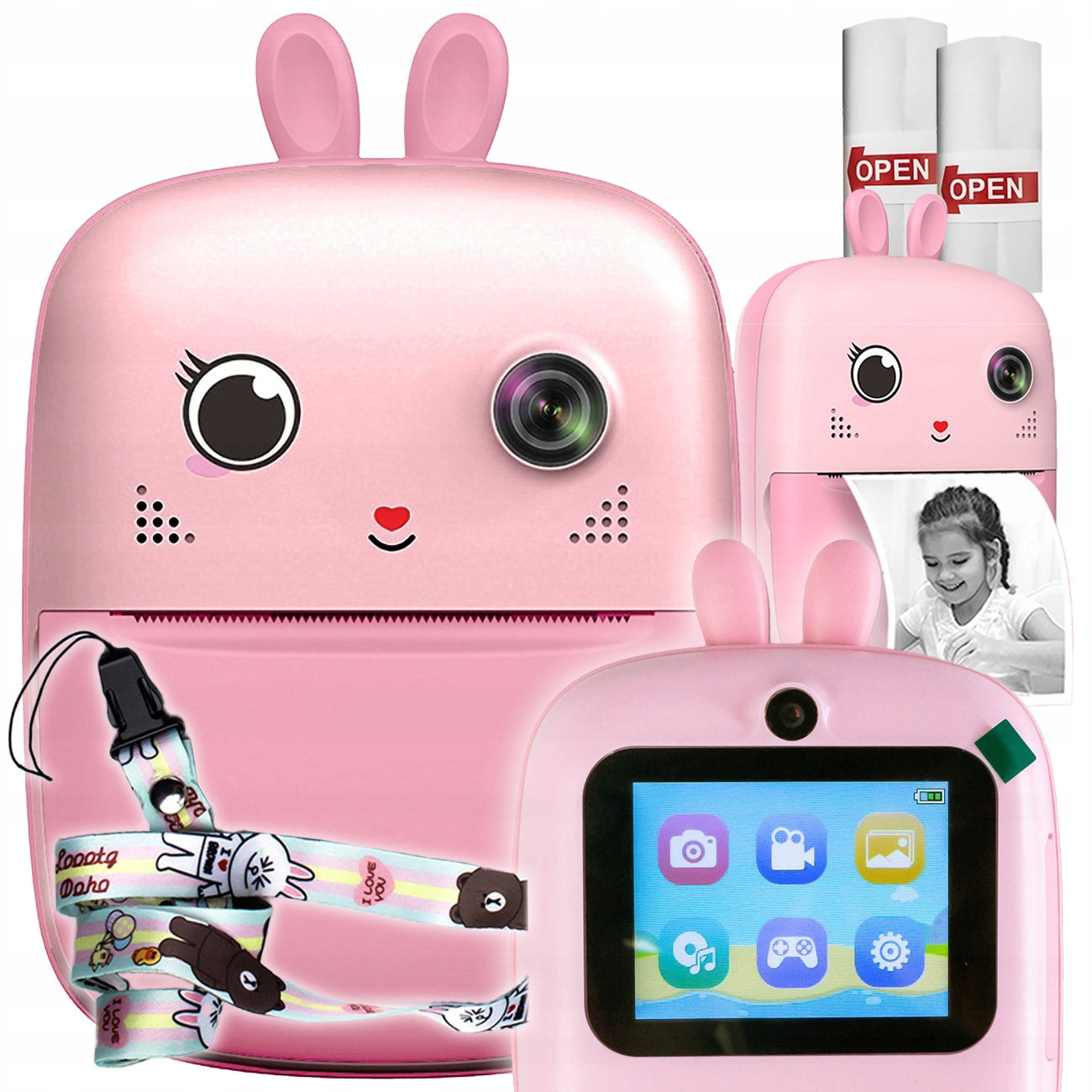 MINI PRINTER WITH CAMERA 48Mpx PHOTO CAMERA FOR KIDS PHONE