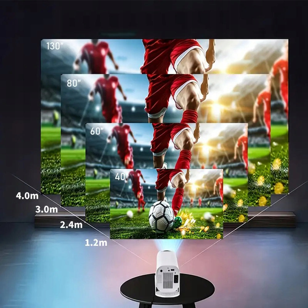 MINI PROJECTOR 1080P ANDROID 12 WIFI 5G BT ROTATION 180° TRIPOD 2+16GB Manufacturer code PROJEKTOR HY 390 PRO