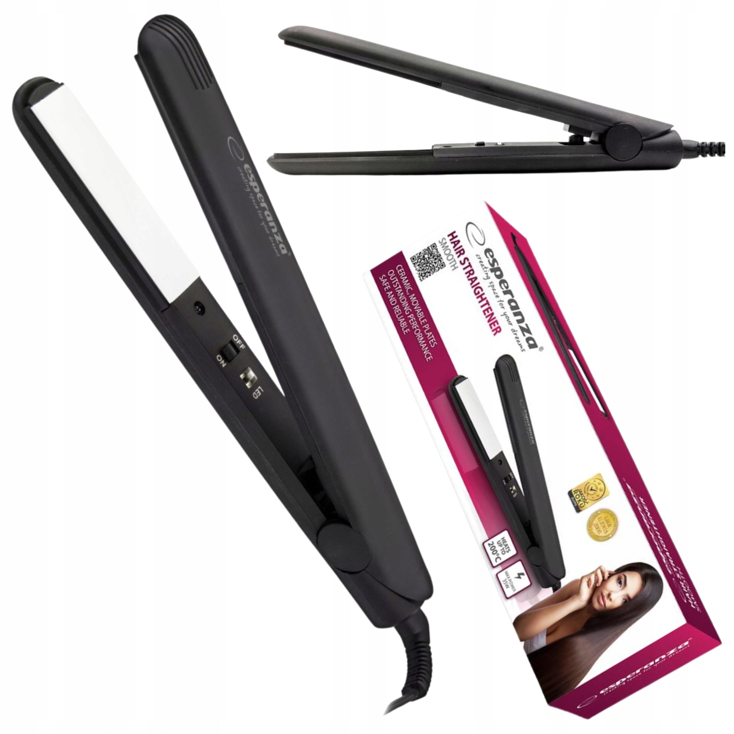 MINI SMALL STRAIGHTENER CURLING IRON TRAVEL CERAMIC QUALITY
