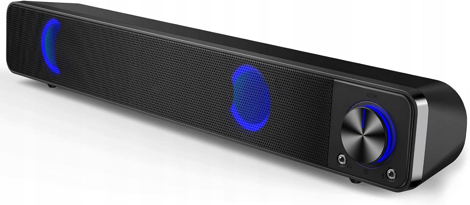MINI SOUNDBAR RGB ELEGIANT SR200 6W 2.0 LED AUX USB Gaming