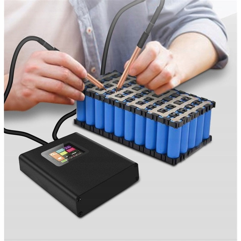 MINI SPOT WELDING MACHINE LCD 5000MAH PORTABLE FOR DIY CELLS Packaging status original
