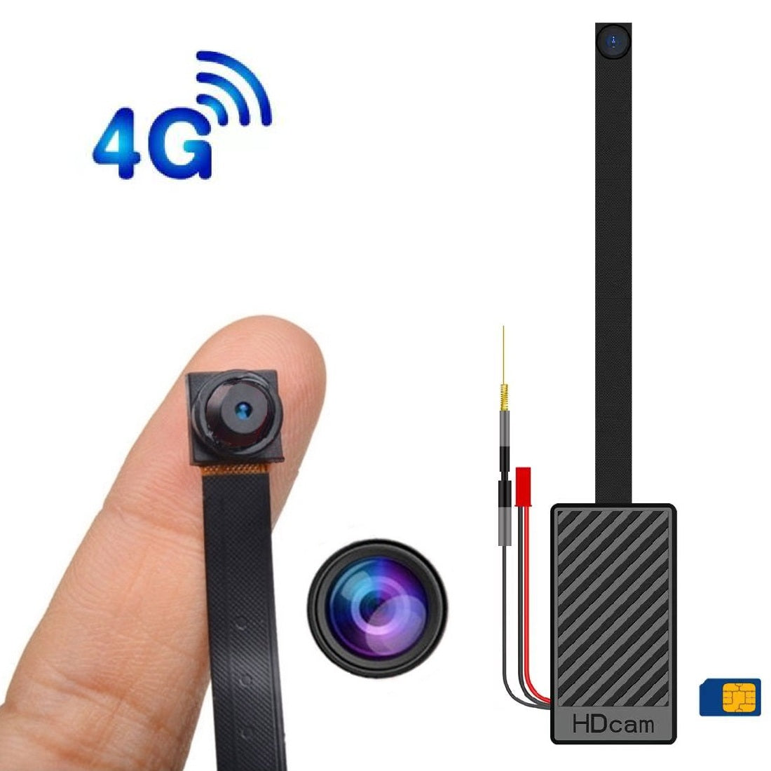 MINI SPY CAMERA MICRO MODULE IP FULL HD HIDDEN DETECTION 4G LTE SIM