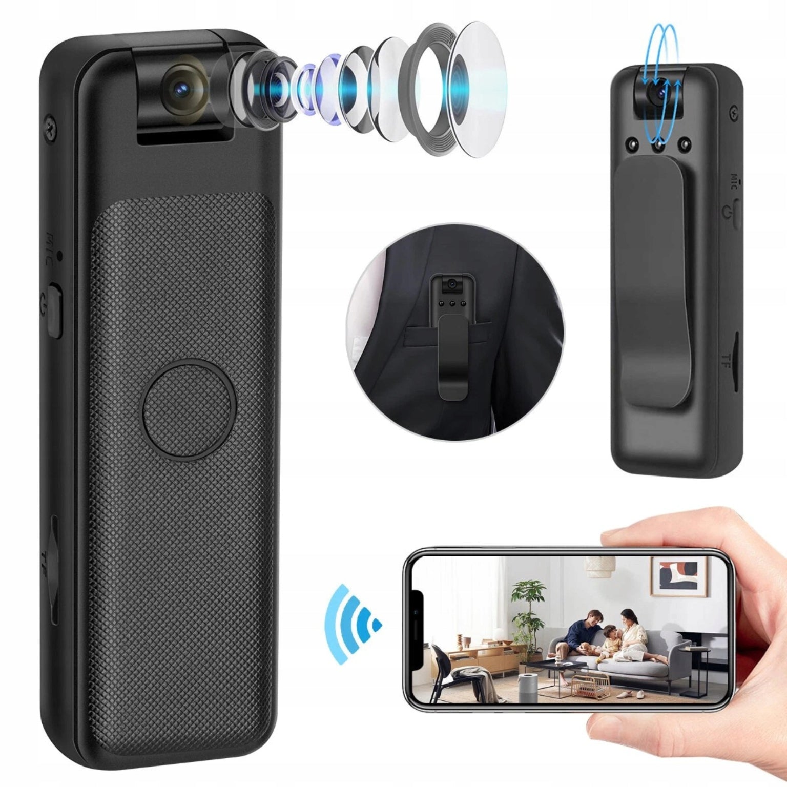 MINI SPY CAMERA WIFI FULLHD NIGHT MODE VOICE RECORDER SCREEN CAMERA