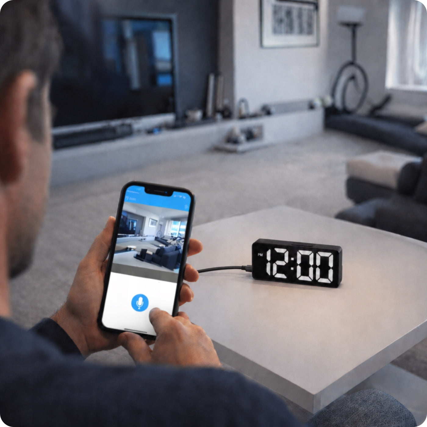 MINI SPY WIFI CAMERA HIDDEN IN ANDROID CLOCK REMOTE MOTION VIEW Packaging status original