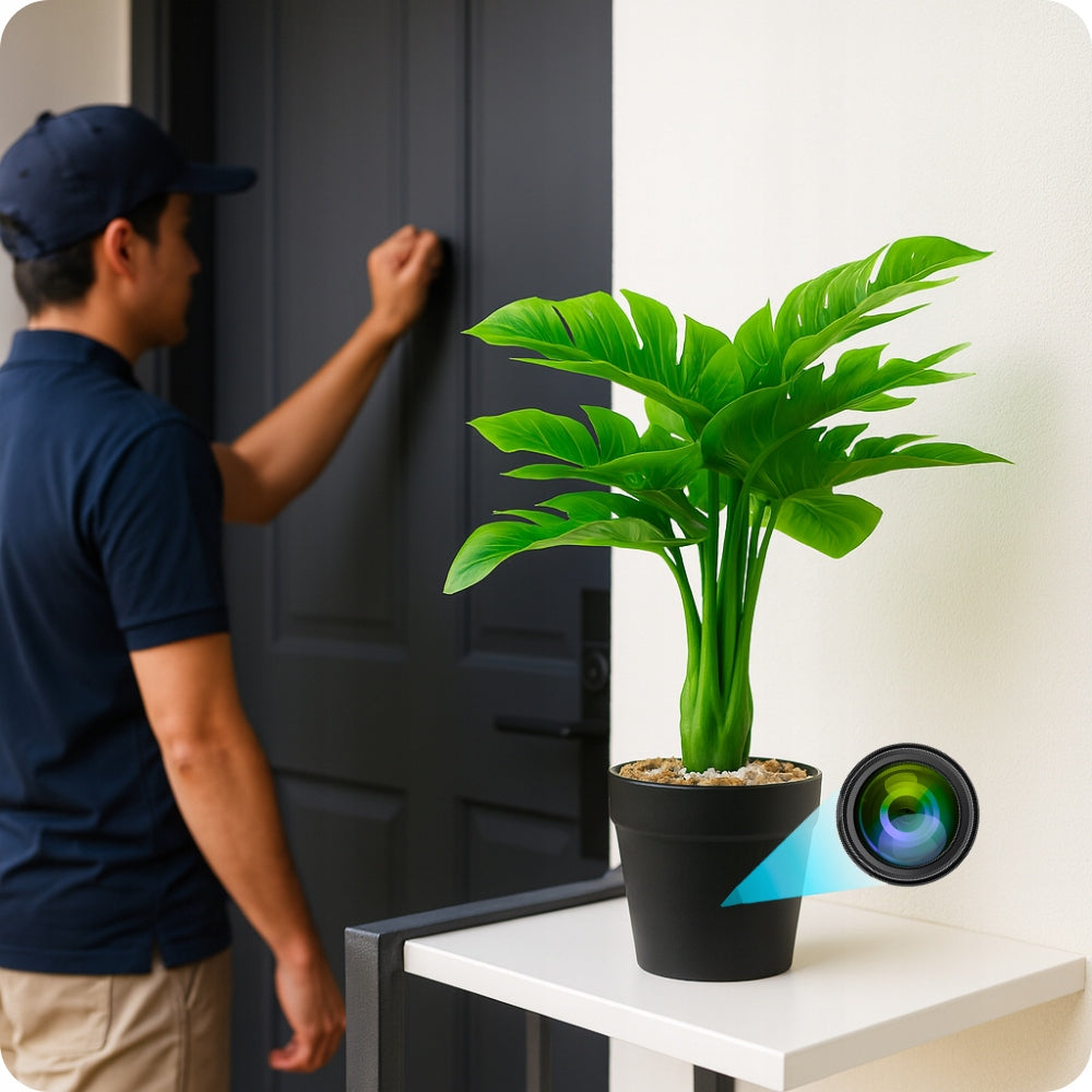 MINI SPY WIFI CAMERA HIDDEN IN POT ANDROID REMOTE VIEWING Brand Spreest