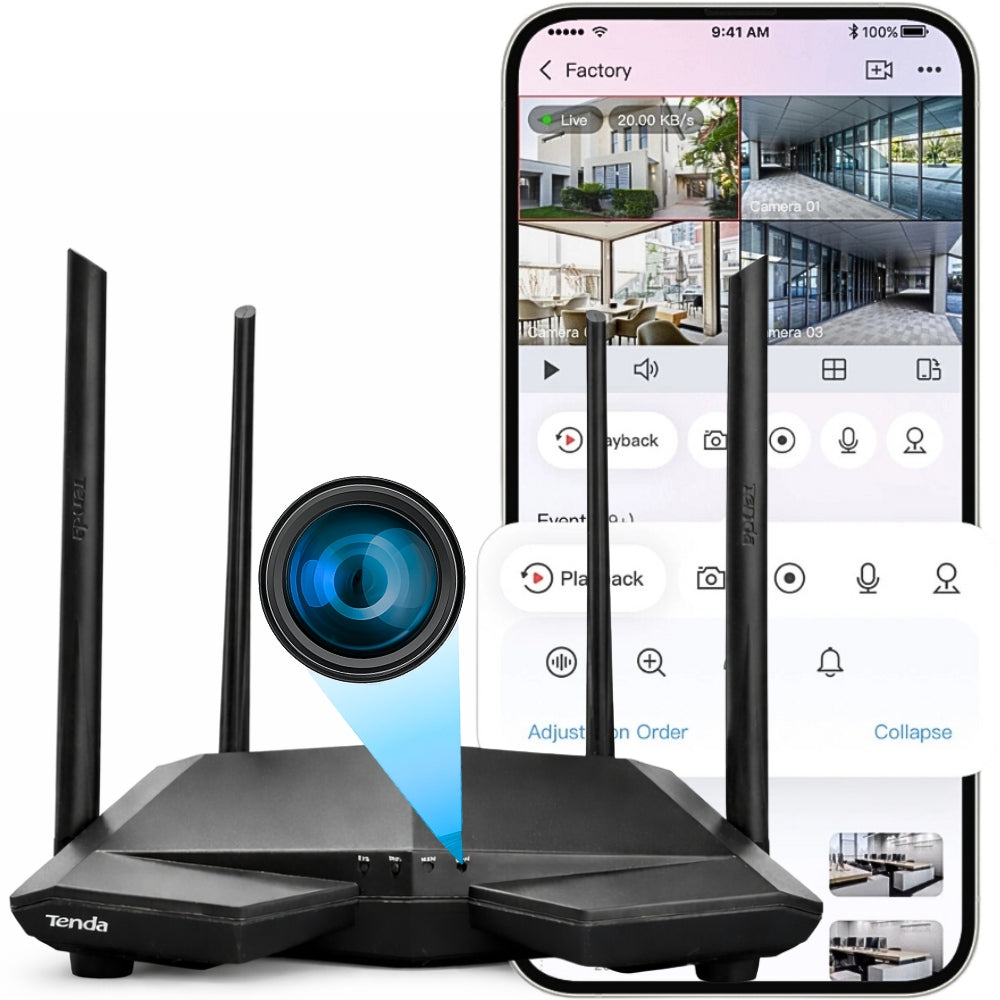 MINI SPY WIFI CAMERA HIDDEN IN ROUTER LIVE PHONE PREVIEW