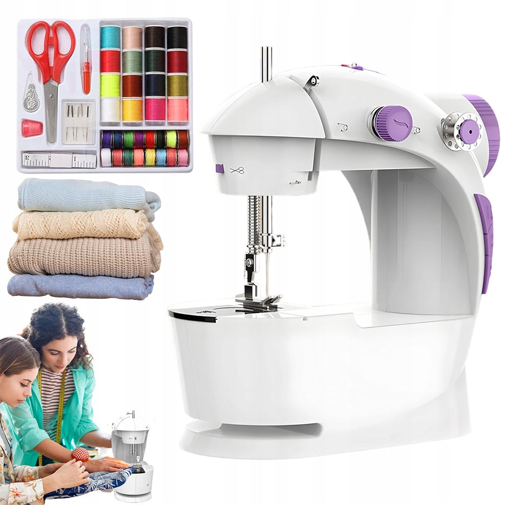 MINI STITCH SEWING MACHINE MECHANICAL PORTABLE PEDAL BATTERIES