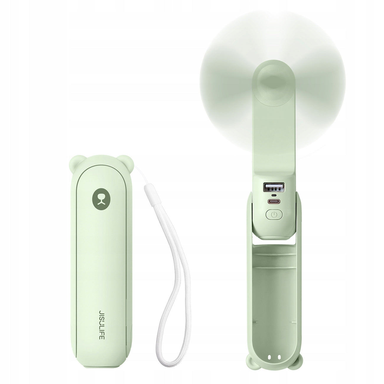 MINI USB FAN PORTABLE FAN POWERBANK 2000mAh AND FLASHLIGHT JISULIFE