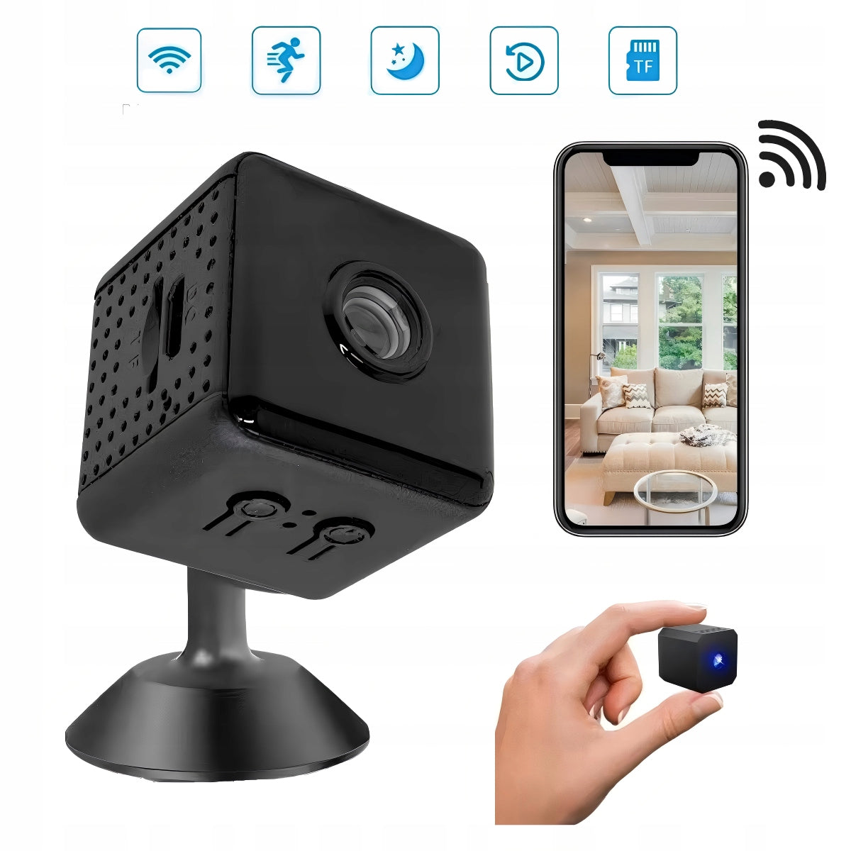 MINI WIFI CAMERA SPY HIDDEN ANDROID REMOTE VIEWING MOTION SENSOR