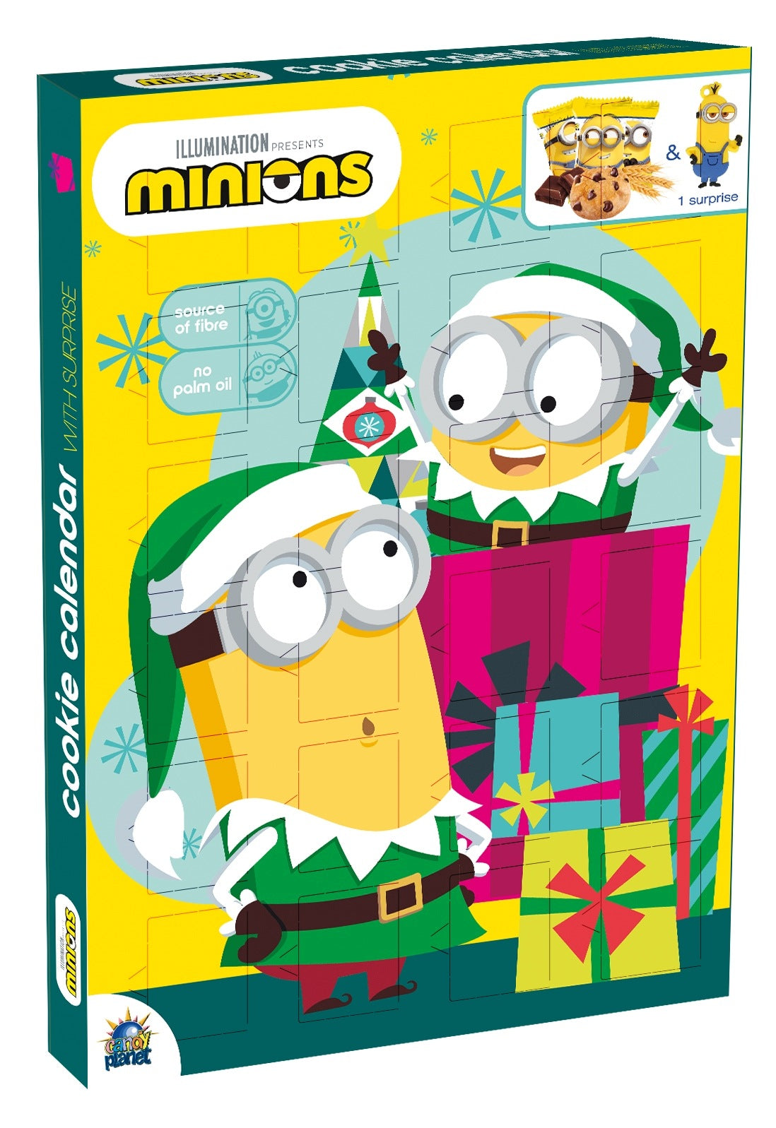 MINIONS ADVENT CALENDAR 132G COOKIE AND CHRISTMAS GIFT