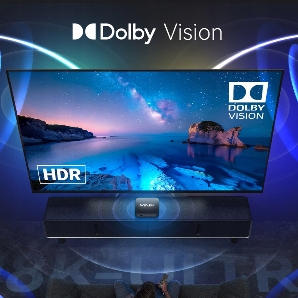 MINIX U8K-ULTRA Android TV Box 8K 8GB 128GB WiFi 6 Dolby Vision Packaging status original
