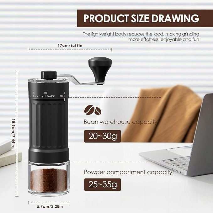 MINYARDIK 40 Degree Ceramic Incandescent Coffee Grinder 2in1 Brand no brand