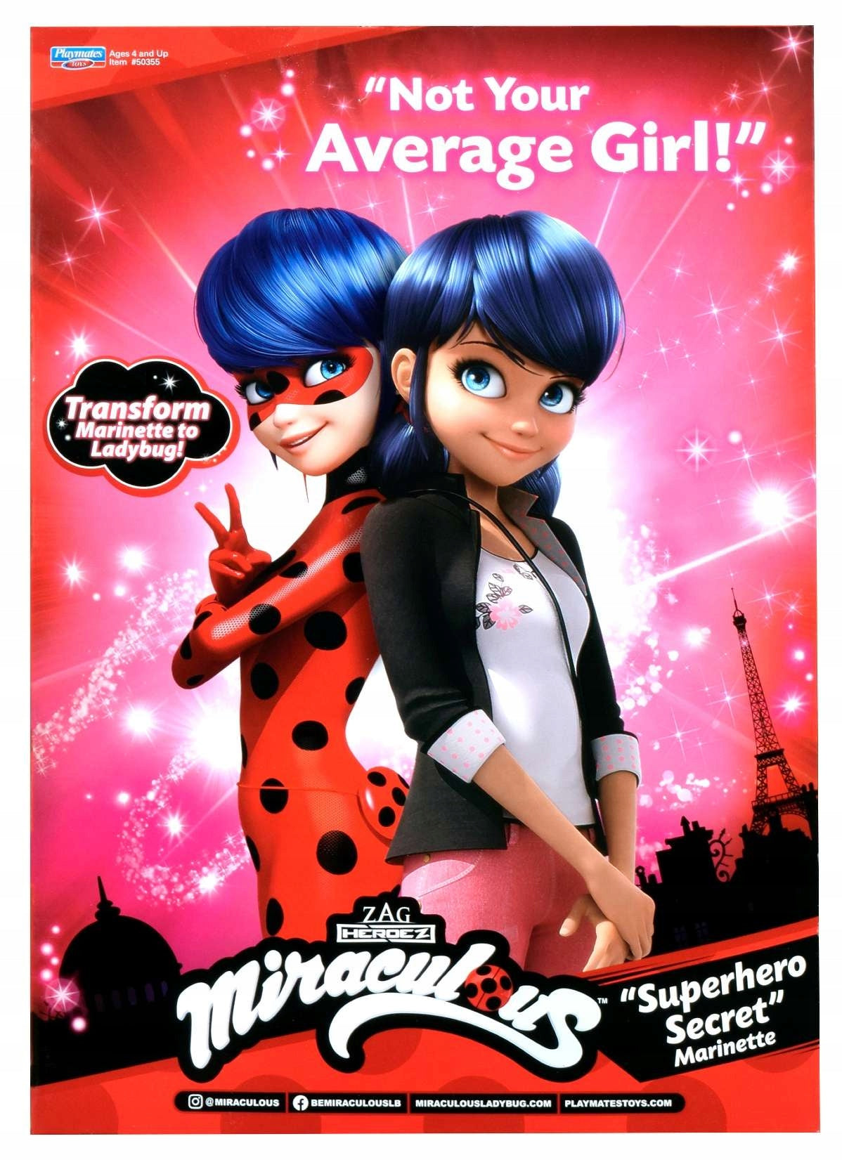 MIRACULOUS LADYBUG AND BLACK CAT MARINETTE DOLL LADYBUG OUTFIT ACCESSORIES Manufacturer code 50355