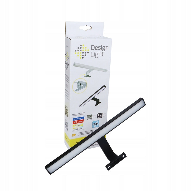 MIRBO LED Bathroom Lamp 230V wall lamp for mirror cabinet Black 5W Manufacturer code MIRBO-U-CZ-40K-01