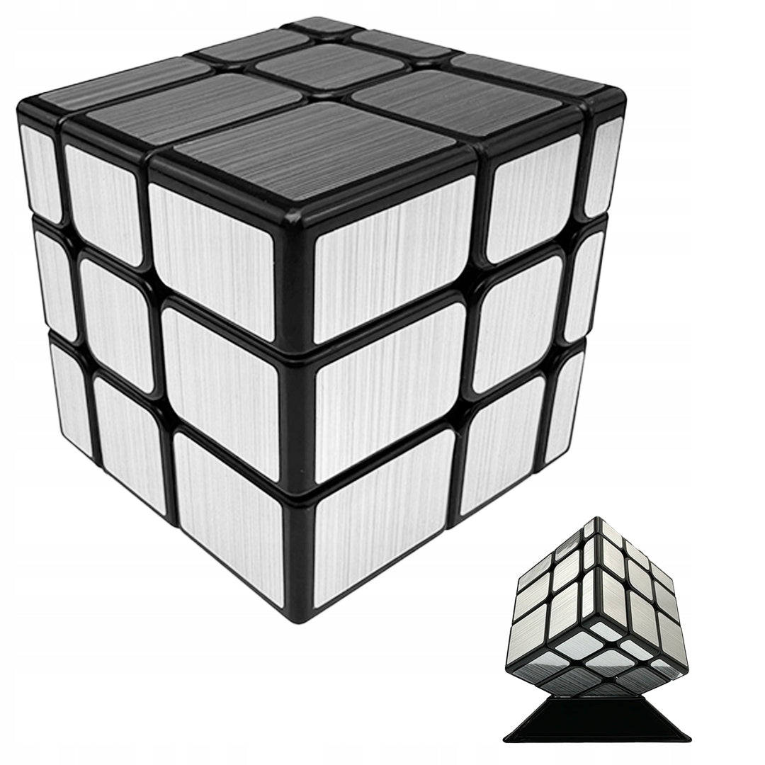 MIRROR CUBE PUZZLE MoYu - SILVER CUBE DIFFICULT Manufacturer code KOSTKA NEY238 LOGICZNA MIRROR 3X3 SREBRNA