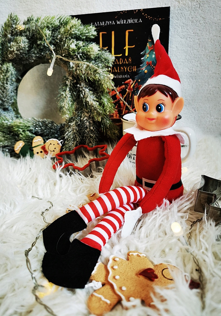 MISCHIEVOUS ELF Girl plush toy behaving badly gnome original