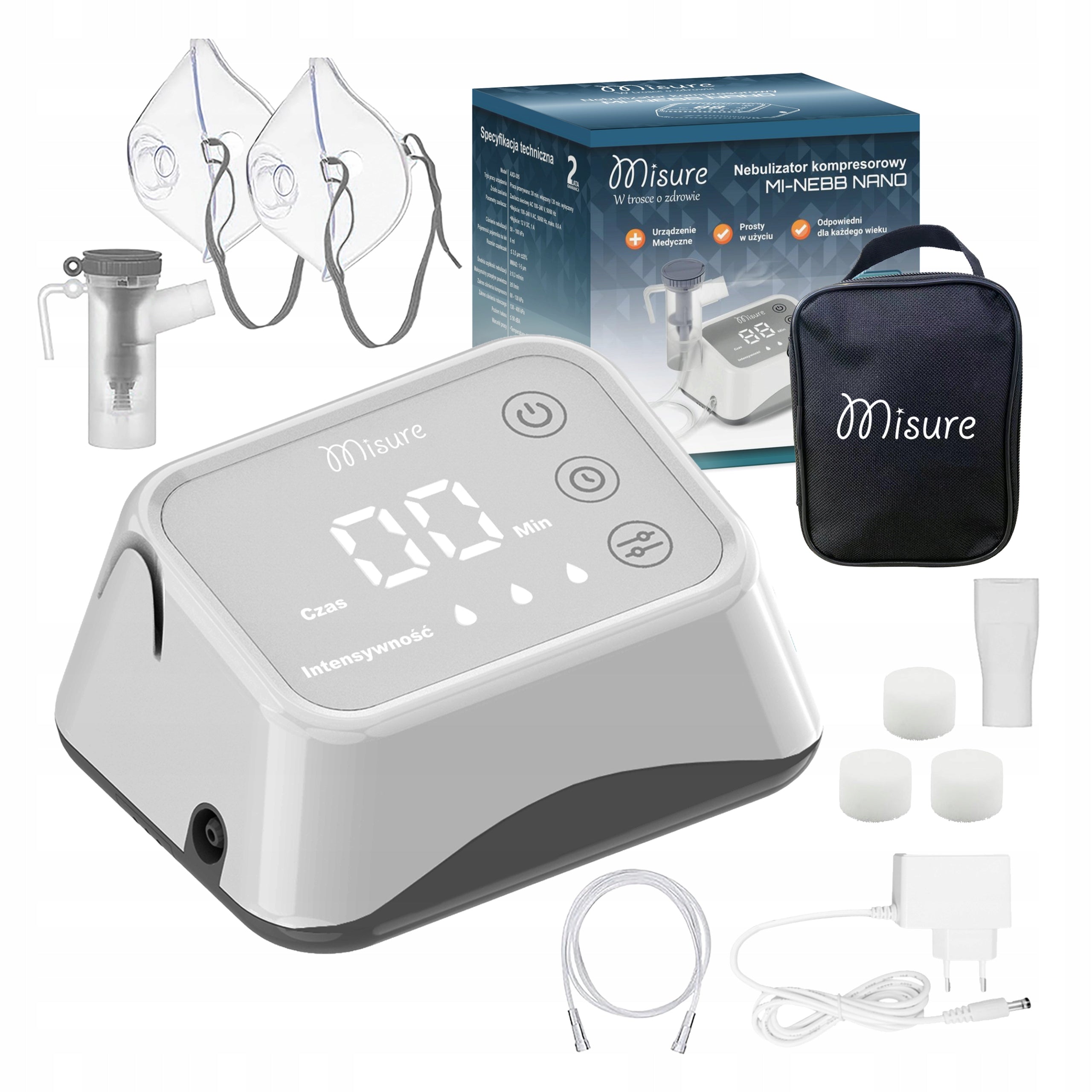 MISURE MI-NEBB NANO NEBULISER INHALER FOR ADULT CHILDREN