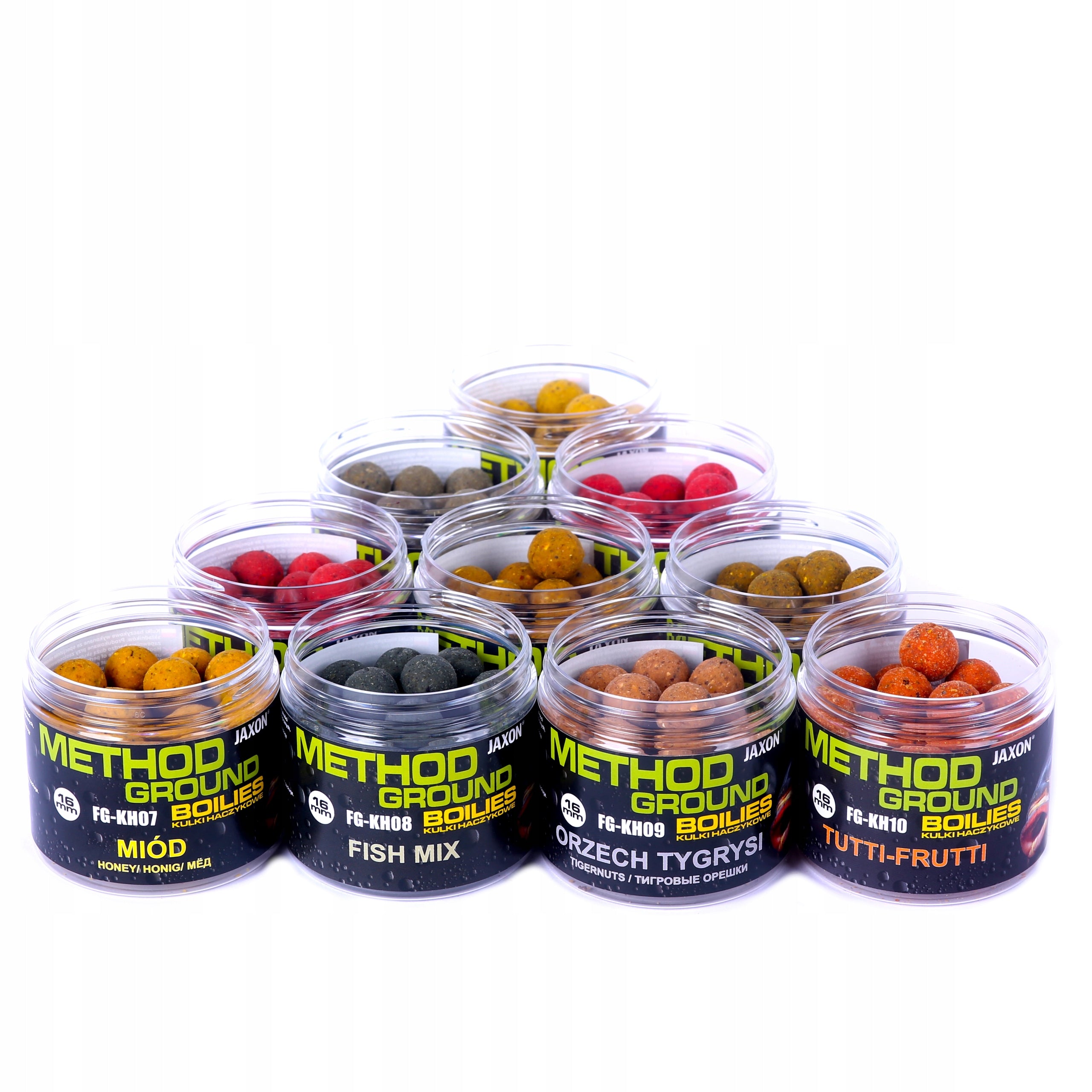 MIX OF FLAVORS SET OF 10x PROTEIN BALLS Carp 16mm JAXON Brand Jaxon