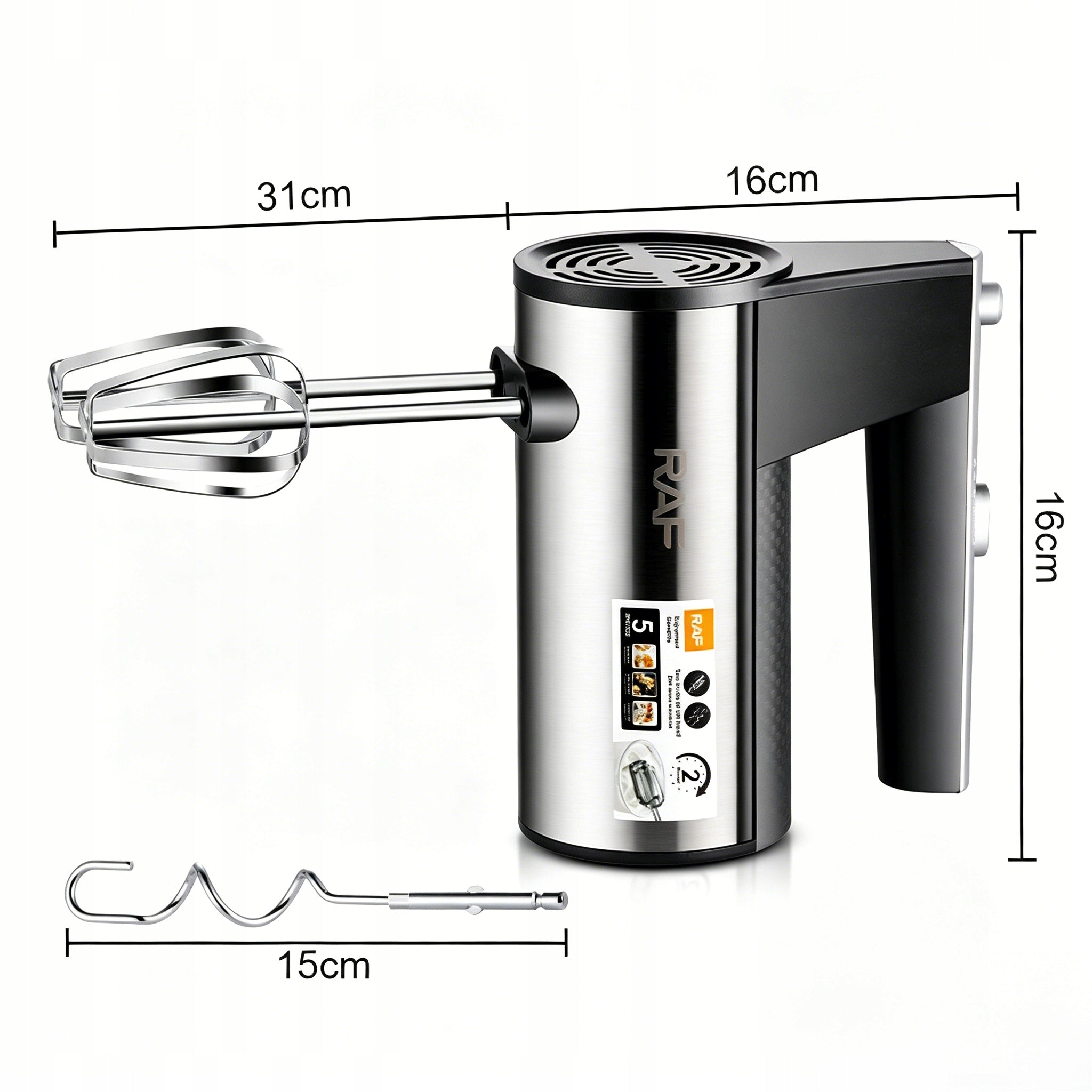 MIXER FOOD PROCESSOR MULTIFUNCTIONAL 600W TURBO 5 GEARS MANUAL Manufacturer code Robot Kuchenny Ręczny 1000W AŻ 5 Biegów
