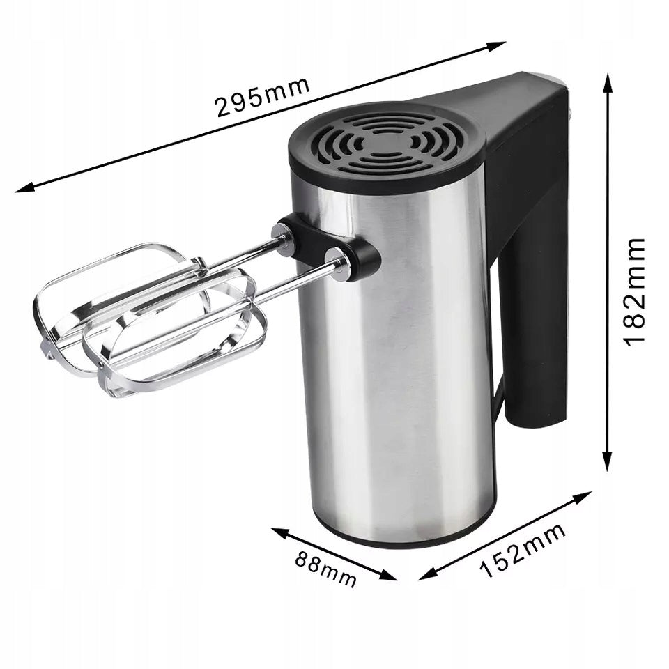 MIXER HANDHELD FOOD PROCESSOR 800W TURBO 5 GEAR REEF SILVER WITH STAND Manufacturer code B0D4ZC5MXB