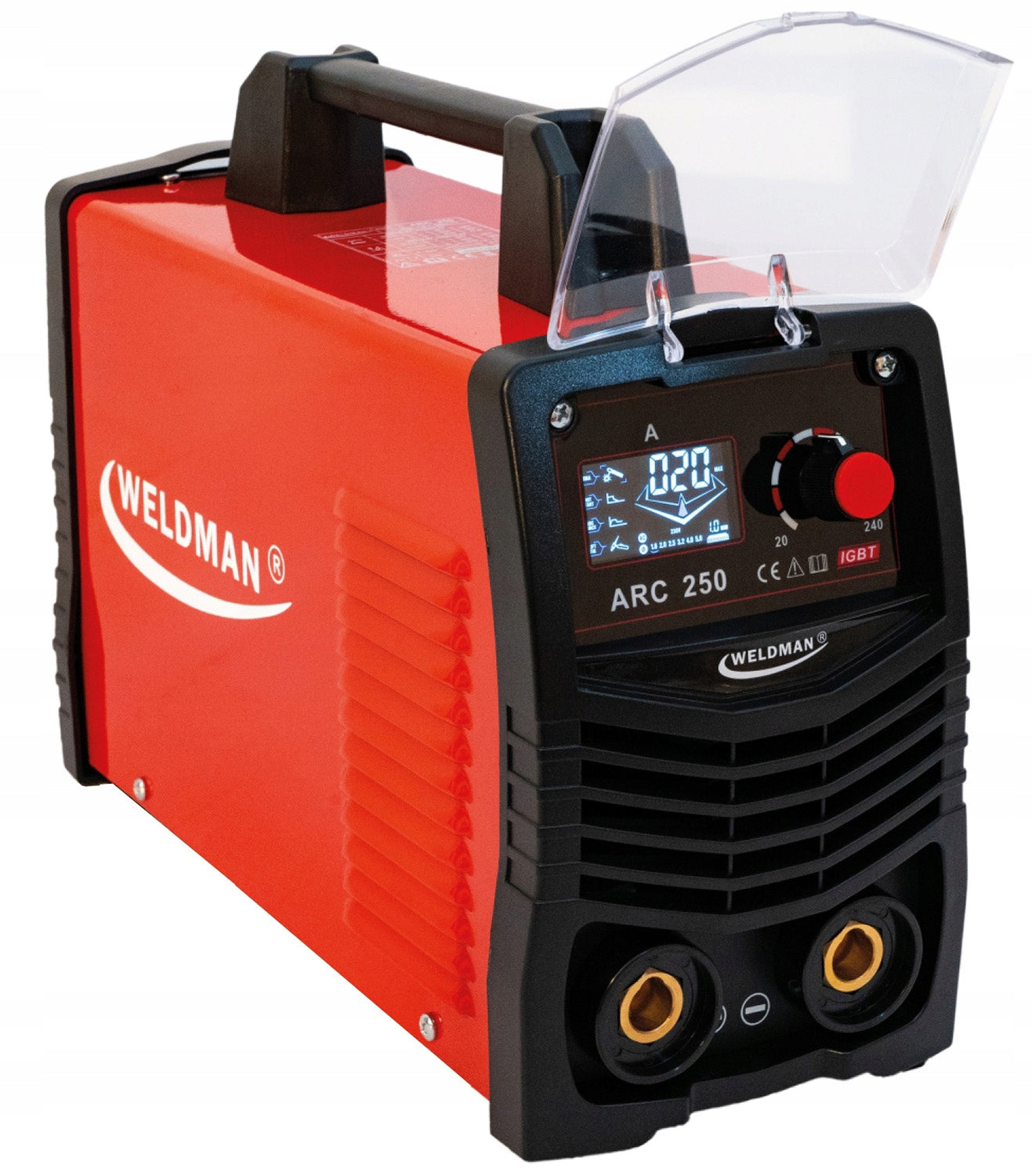 MMA 240A ARC 250 LCD Inverter Welding Machine Synergy Weldman TIG Lift 230V Brand Weldman