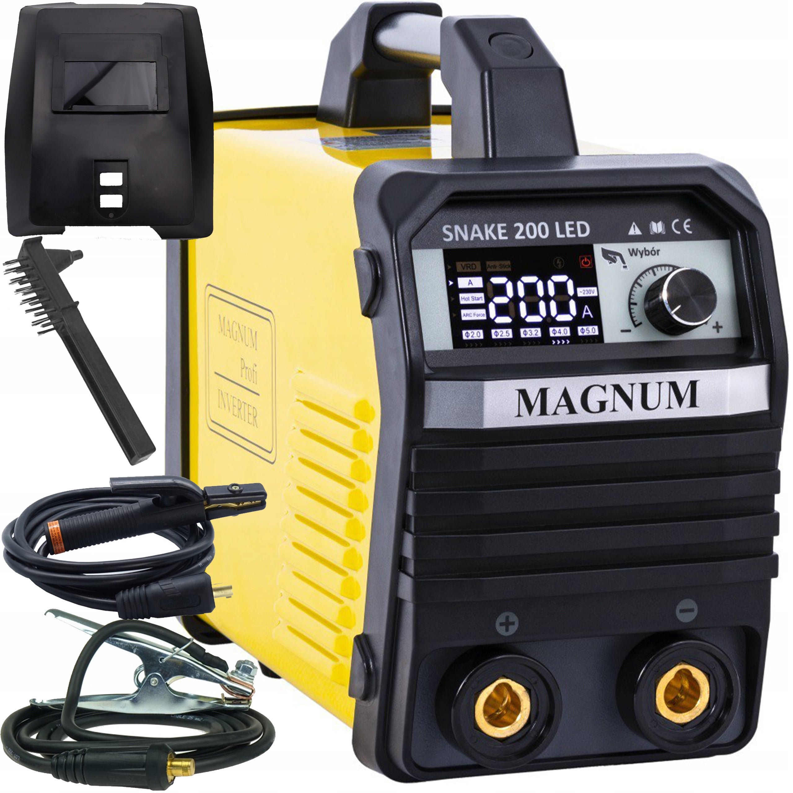 MMA MAGNUM SNAKE 200 LED 200A inverter welder