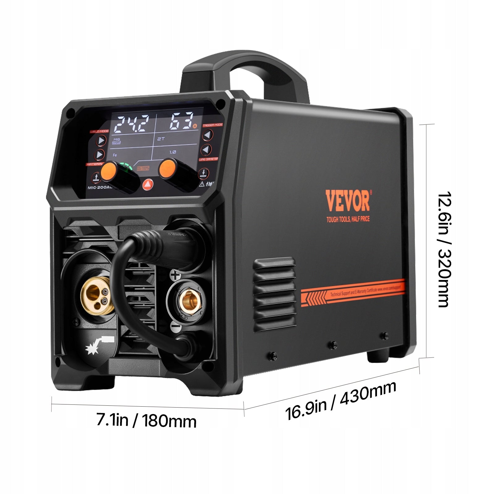 MMA Pulse TIG Lift MIG 200A LED DISPLAY INVERTER WELDER Brand no brand
