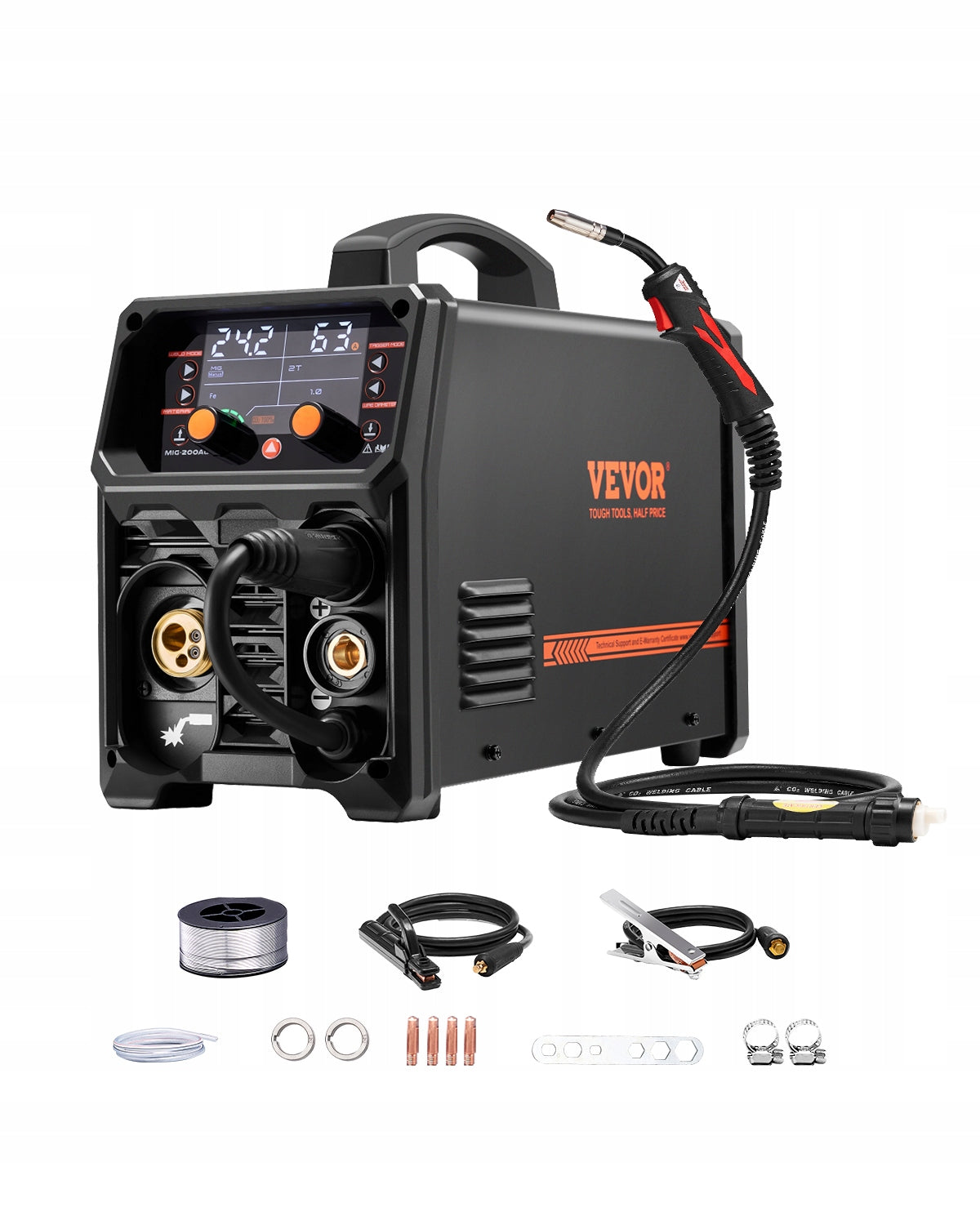 MMA Pulse TIG Lift MIG 200A LED DISPLAY INVERTER WELDER