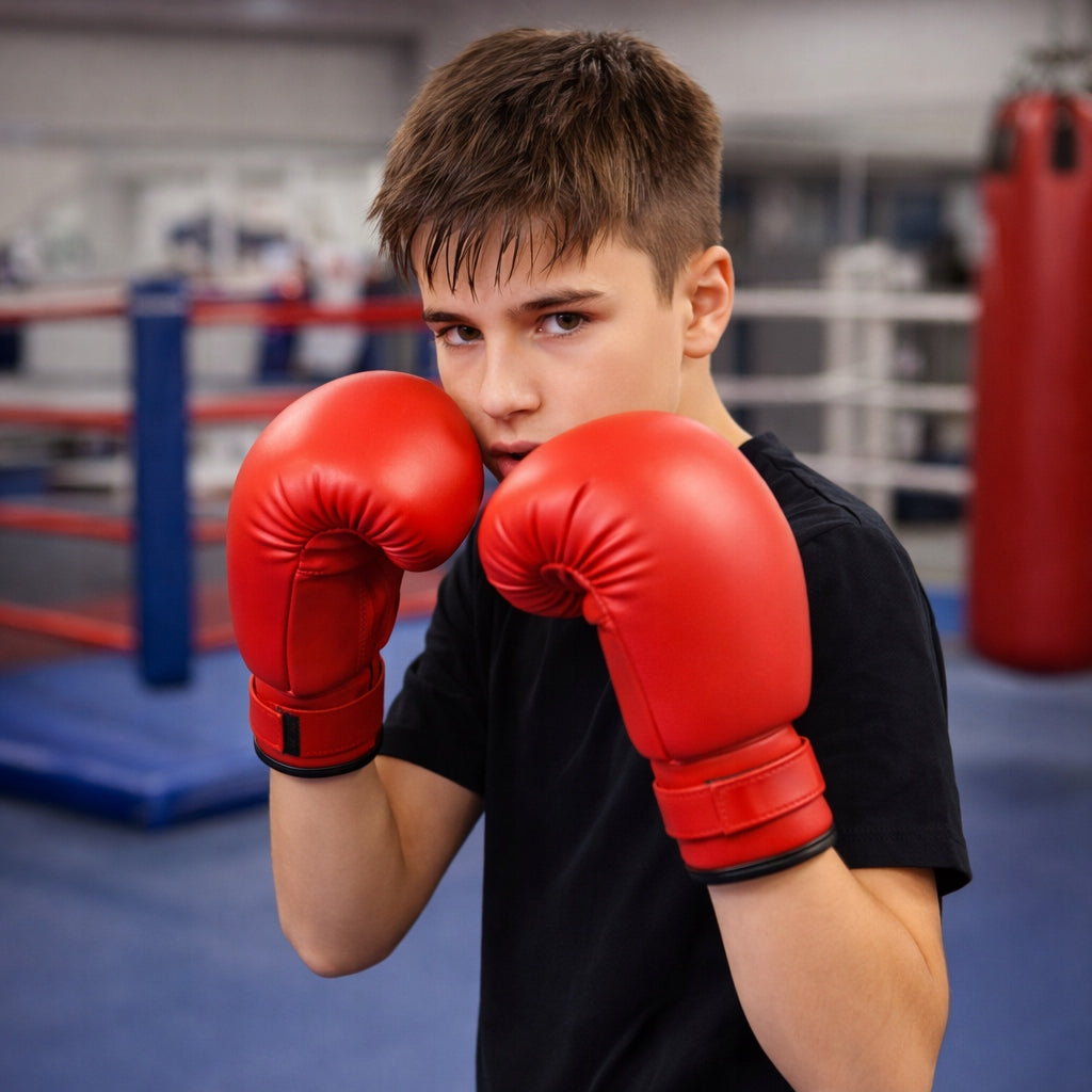 MMA SPARRING BOXING GLOVES FOR KIDS KICKBOXING TRAINING 8 OZ Packaging status original