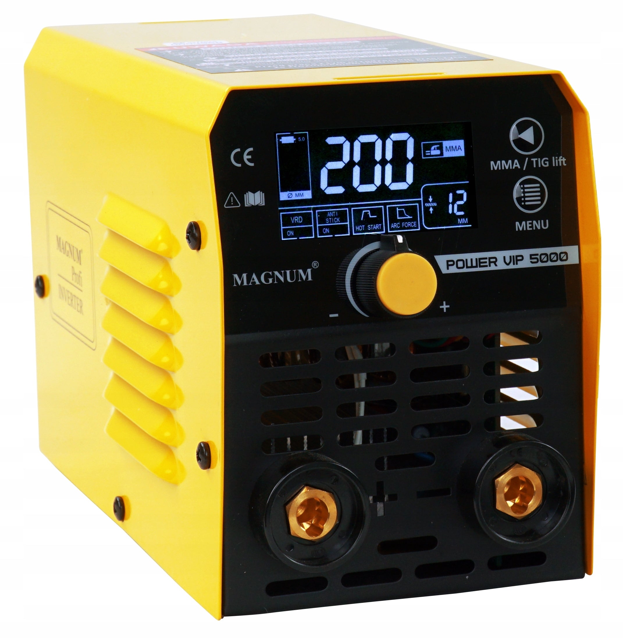 MMA inverter welder Magnum VIP 5000 Synergy TIG 230V 200A VRD SET Packaging status original