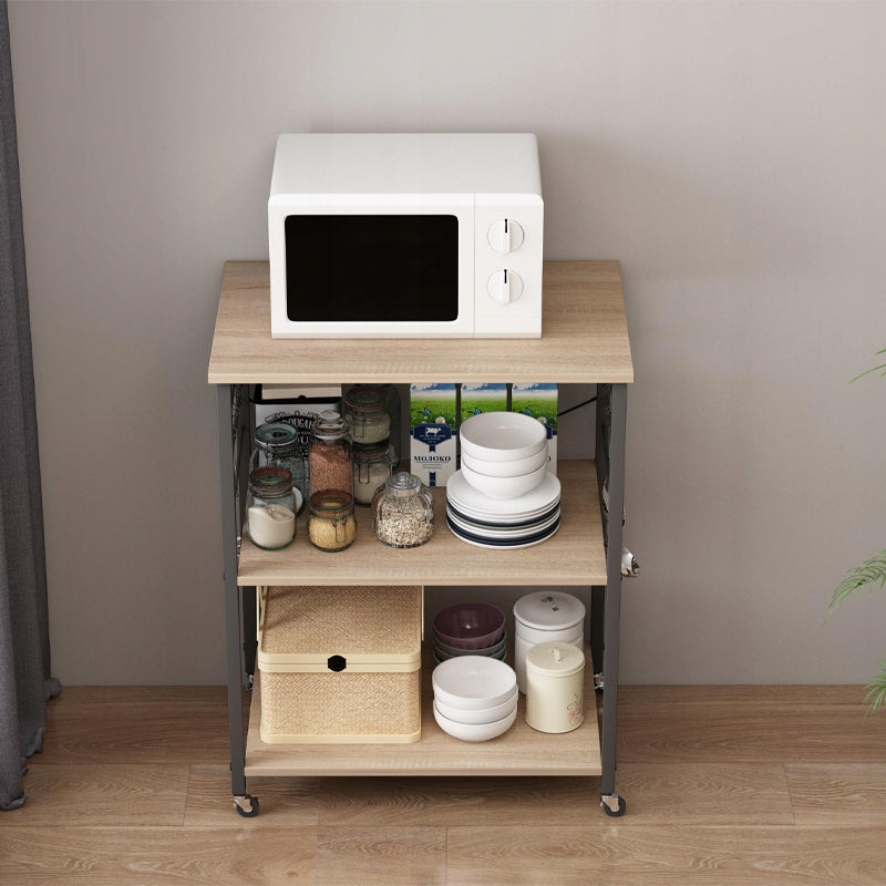 MOBILE CABINET ON WHEELS SONOMA OAK BREAKFAST TABLE KITCHEN TROLLEY Manufacturer code SZAFKA MOBILNA NA KÓŁKACH JASNY BRĄZ