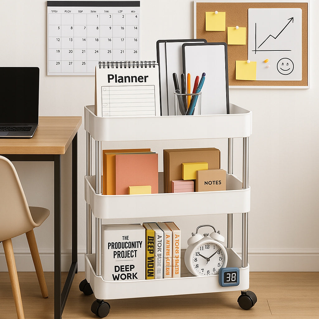 MOBILE CABINET RACK ON WHEELS KITCHEN SHELF Manufacturer code ID 182